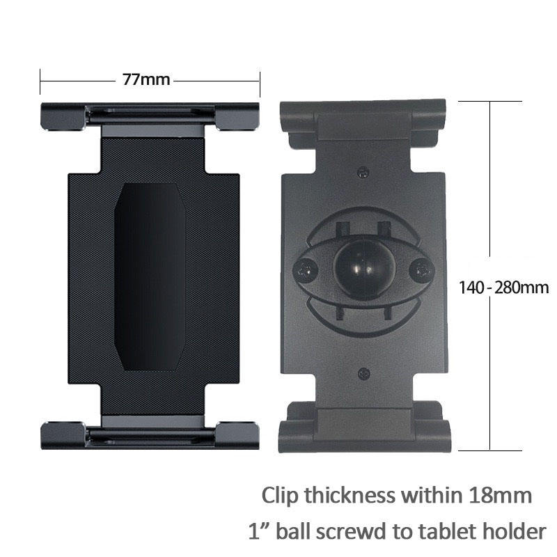 Heavy Duty 85mm Suction Cup Tablet Mount Holder for Truck, Starl<i></i>ink, iPad Pro 12.9, Ho<i></i>nor MagicPad 2